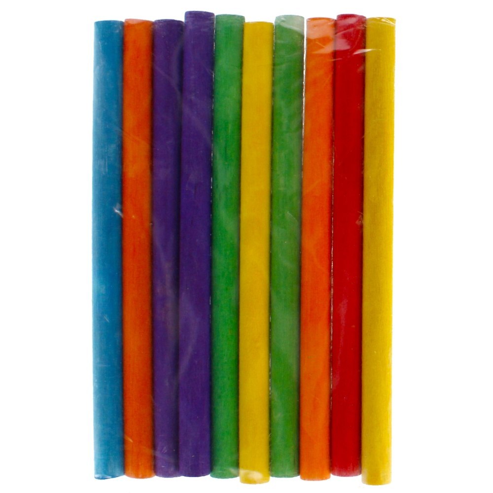 COLORED DECORATIVE WOODEN STICKS 12 CM CRAFT WITH FUN 463802